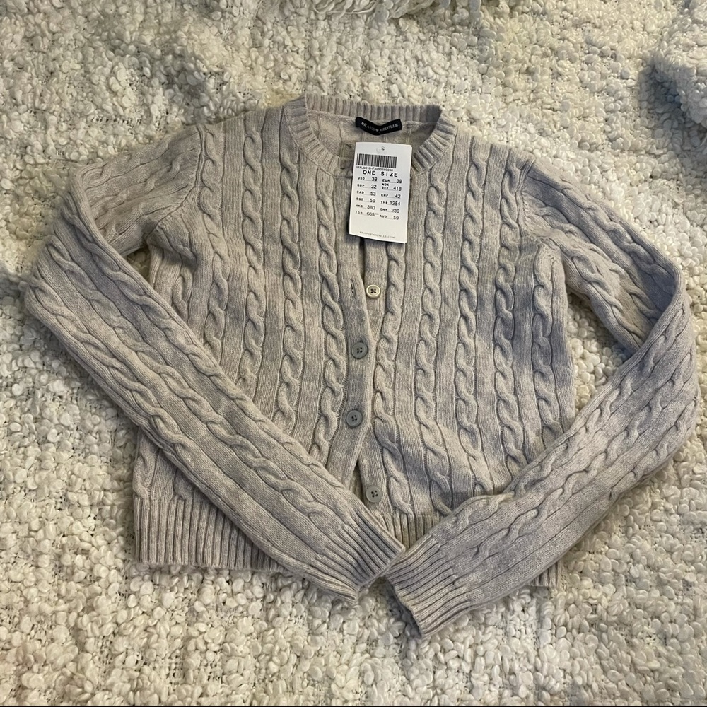 Brandy Melville grey Athelia cardigan